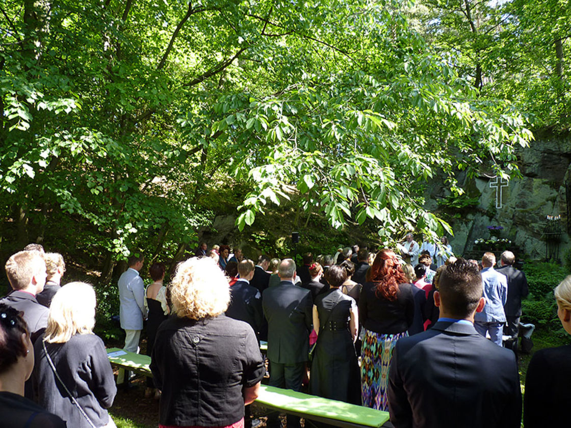 Die Fatima Grotte in Naumburg (Foto: Karl-Franz Thiede)